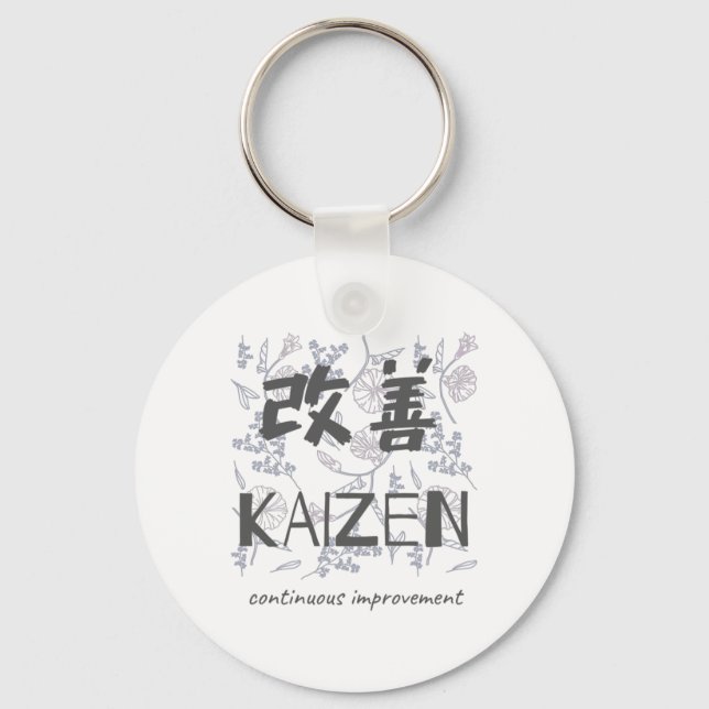 Porte-clés Kaizen - Amélioration continue (Recto)