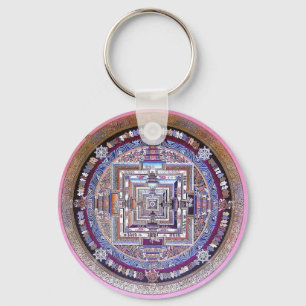 Porte-clés Kalachakra Mandala bouddhiste tibétain