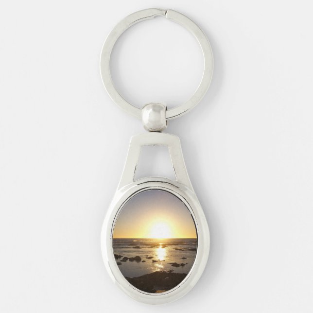Porte-clés Kalbarri Beach Sunset Metal Key Ring (Devant)