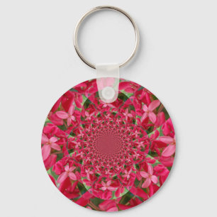 Porte-clés Kaleidoscope de Crimson : Blood Milkweed Flower Ar