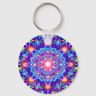 Porte-clés Kaleidoscope Mandala Radiante – Charme d'Harmonie 