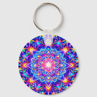 Porte-clés Kaleidoscope Mandala Radiante – Charme d'Harmonie