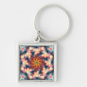 Porte-clés Kaleidoscopique Prismatique Mandala