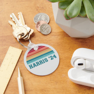 Porte-clés Kamala Harris 2024 Retro Sunset Vintage