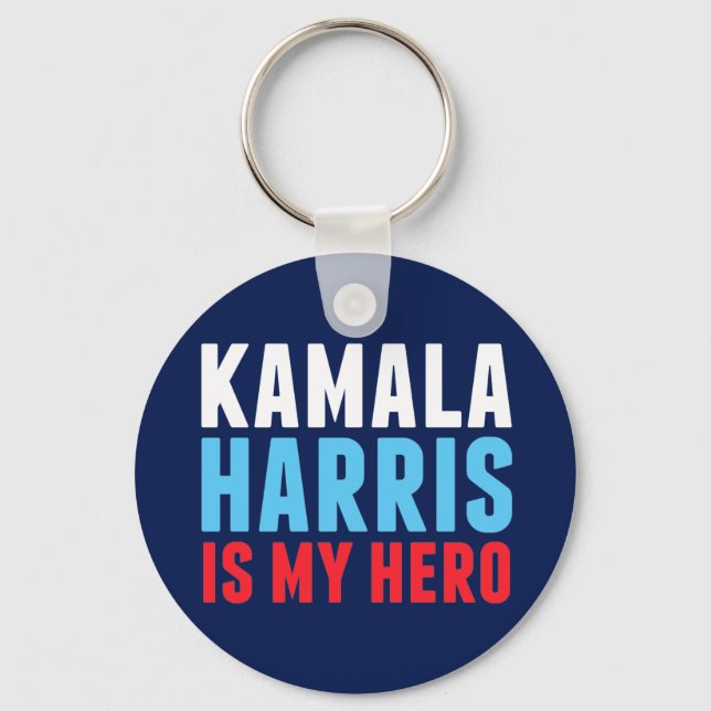 Porte-clés Kamala Harris est mon héros (Recto)