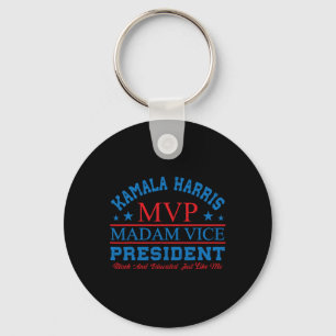 Porte-clés Kamala Harris Mvp Madame la Vice-Présidente Noire