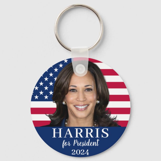 Porte-clés Kamala Harris Pour Président 2024 (Recto)