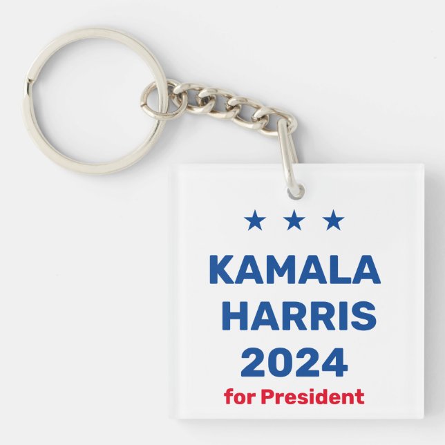 Porte-clés Kamala Harris Pour Président 2024 (Devant)