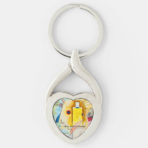 Porte-clés Kandinsky jaune-rouge-bleu
