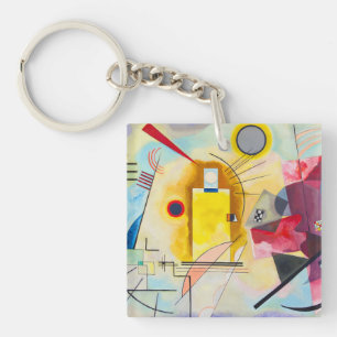 Porte-clés Kandinsky jaune-rouge-bleu