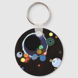 Porte-clés Kandinsky - Plusieurs cercles, célèbre peinture,