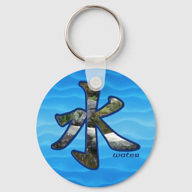 Porte-clés Kanji : Eau - Porte - clé (Recto)