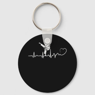 Porte-clés Karate Heartbeat Gift For Karateka