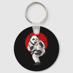 Porte-clés Karaté Kickboxing Muay Thai Art Martial de Panda
