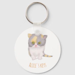 Porte-clés Katie kitten mignonne bague à clé personnalisée