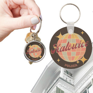 Porte-clés Katowice City Pologne Vintage rétro