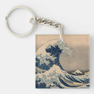 Porte-clés Katsushika Hokusai. La Grande Vague au large de Ka