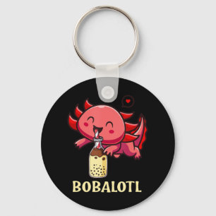 Porte-clés Kawaii Bobalotl Axolotl Boba Tea Bube Lait Anime