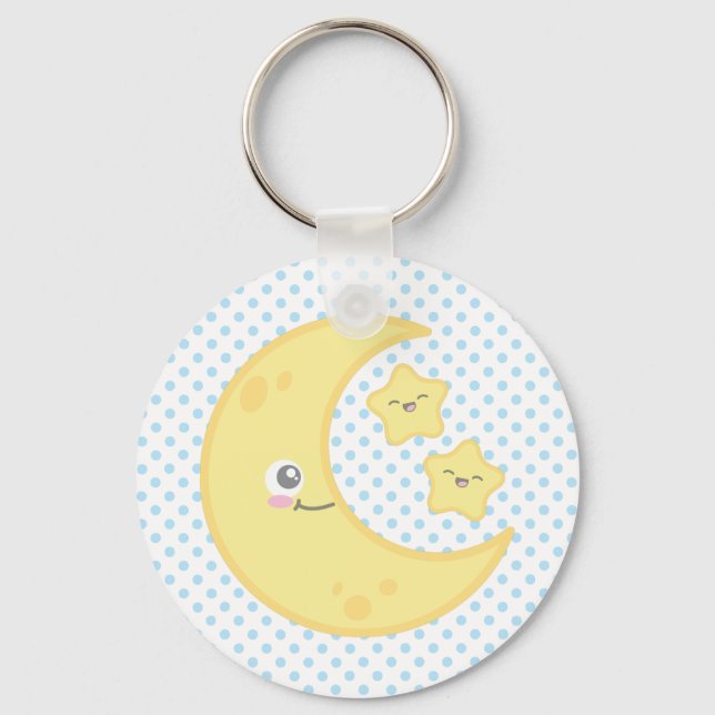 Porte-clés Kawaii Moon et Porte - clé des étoiles (Recto)