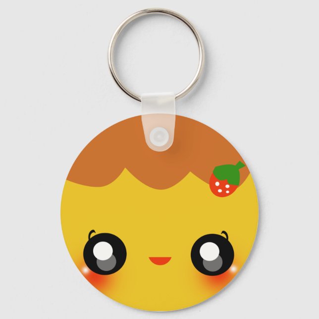 Porte-clés Kawaii Pudding (Recto)