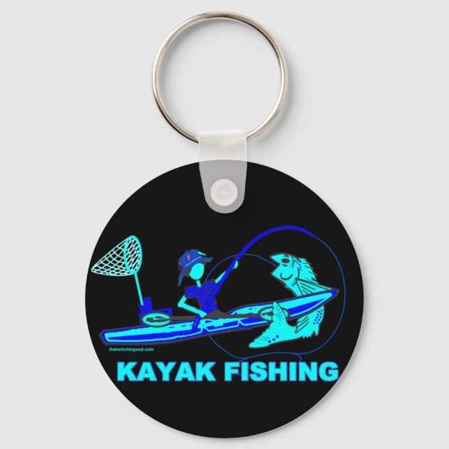 Porte-clés Kayak Pêche au Blues (Recto)