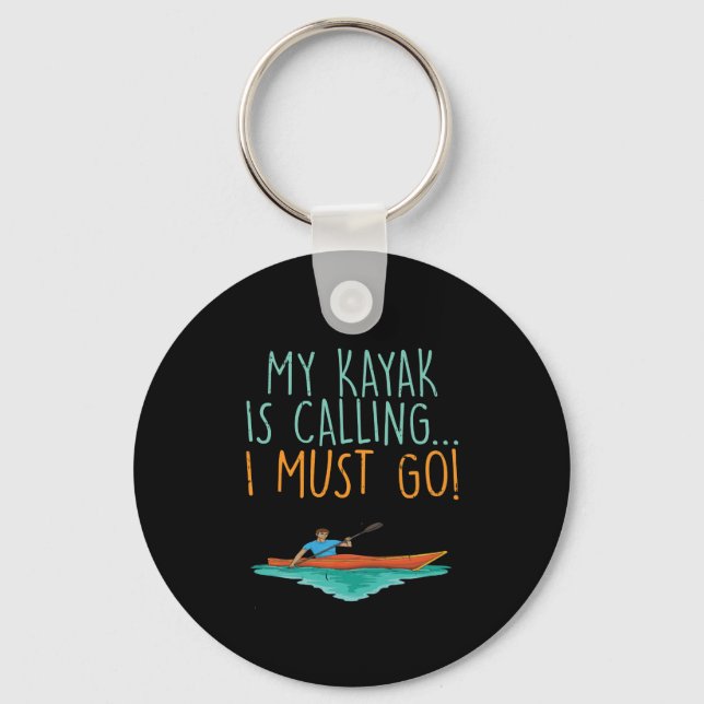 Porte-clés Kayaking Kayak cadeau (Recto)