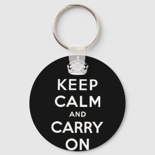 Porte-clés keep calm and carry on original