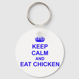 Porte-clés Keep Calm and Eat Chicken