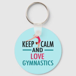 Porte-clés Keep Calm and Love Gymnastics