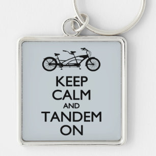 Porte-clés Keep Calm and Tandem On