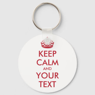 Porte-clés KEEP CALM and YOUR TEXT