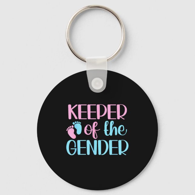 Porte-clés Keeper Of The Gender Pregnancy Announcement Gender (Recto)