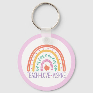 Porte-clés Keepsaké Teach Love Inspire Rainbow Porte - clé