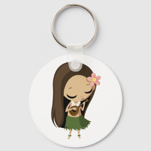 Porte-clés Keilana la fille de danse polynésienne