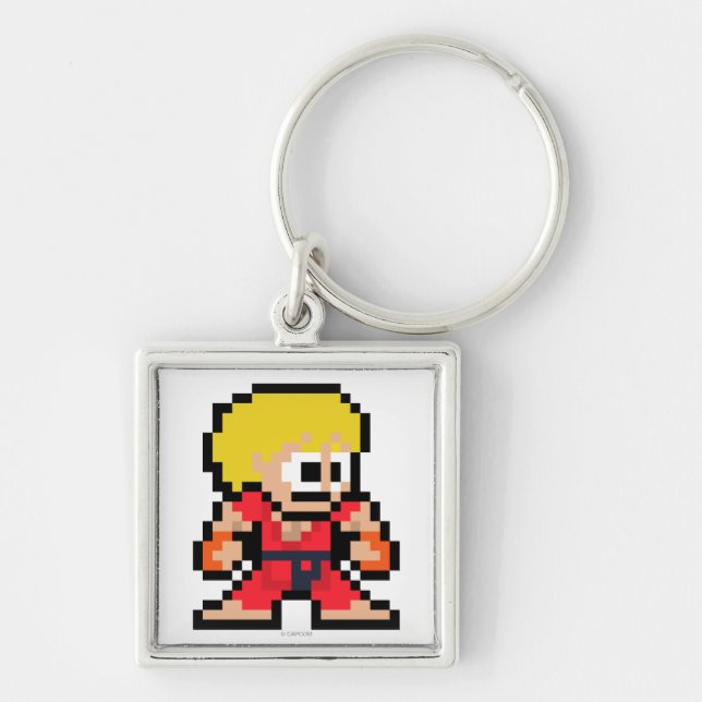 Porte-clés Ken à 8 bits (Devant)