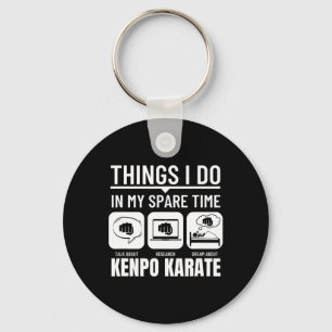 Porte-clés Kenpo Karate Ce Que Je Fais Dans Mon Temps Libre A
