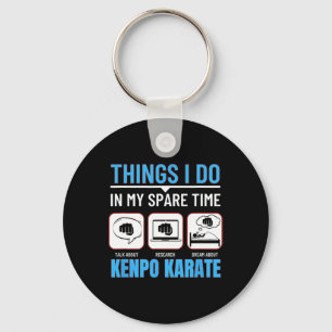 Porte-clés Kenpo Karate Ce Que Je Fais Dans Mon Temps Libre A