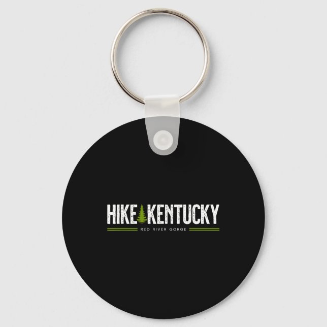 Porte-clés Kentucky Ky Red River Gorge Randonnée Arbre Retro  (Recto)