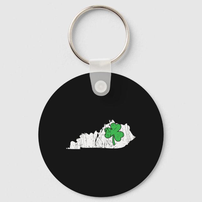Porte-clés Kentucky State St. Patrick's Day Kentucky Green Sh (Recto)