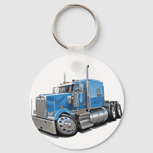 Porte-clés Kenworth w900 Lt Blue Truck (Recto)