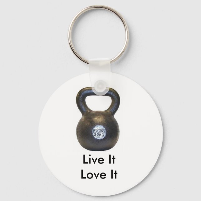 Porte-clés Kettlebell, Live ItLove It (Recto)