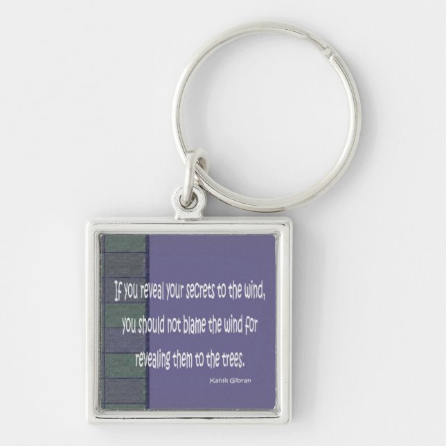 Porte-clés ketychain de citation de gibran de kahlil (Devant)