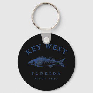 Porte-clés Key West Florida Pêche Vintage T-shirt Key West F