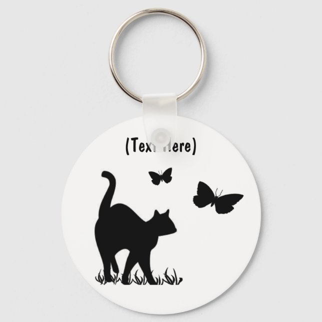 Porte-clés Keycahin Chat Personnalisé (Recto)