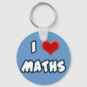 Porte-clés Keychain I LOVE MATHS