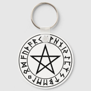 Porte-clés keychain Rune Pentacle