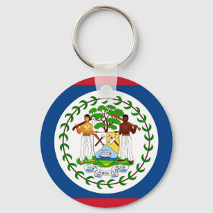 Porte-clés Keychain with Flag of Belize