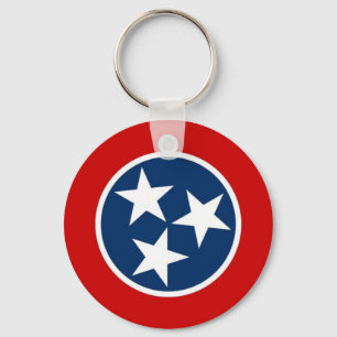 Porte-clés Keychain with Flag of Tennessee State