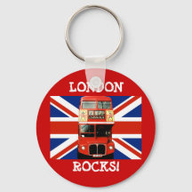 Keyring London Bus et British Flag