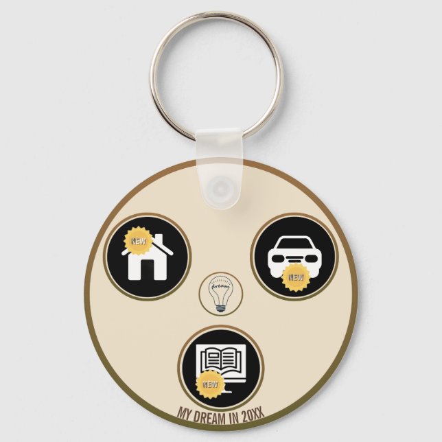 Porte-clés Keys to Dreams – A Personal Meaning Keychain (Verso)